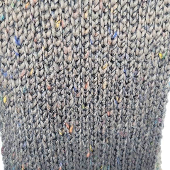 Steve Madden Knit Style Brown With Multi Color Thread Infinity Scarf - Picture 6 of 8